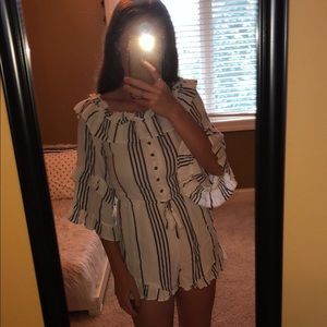 American Eagle Ruffle Romper